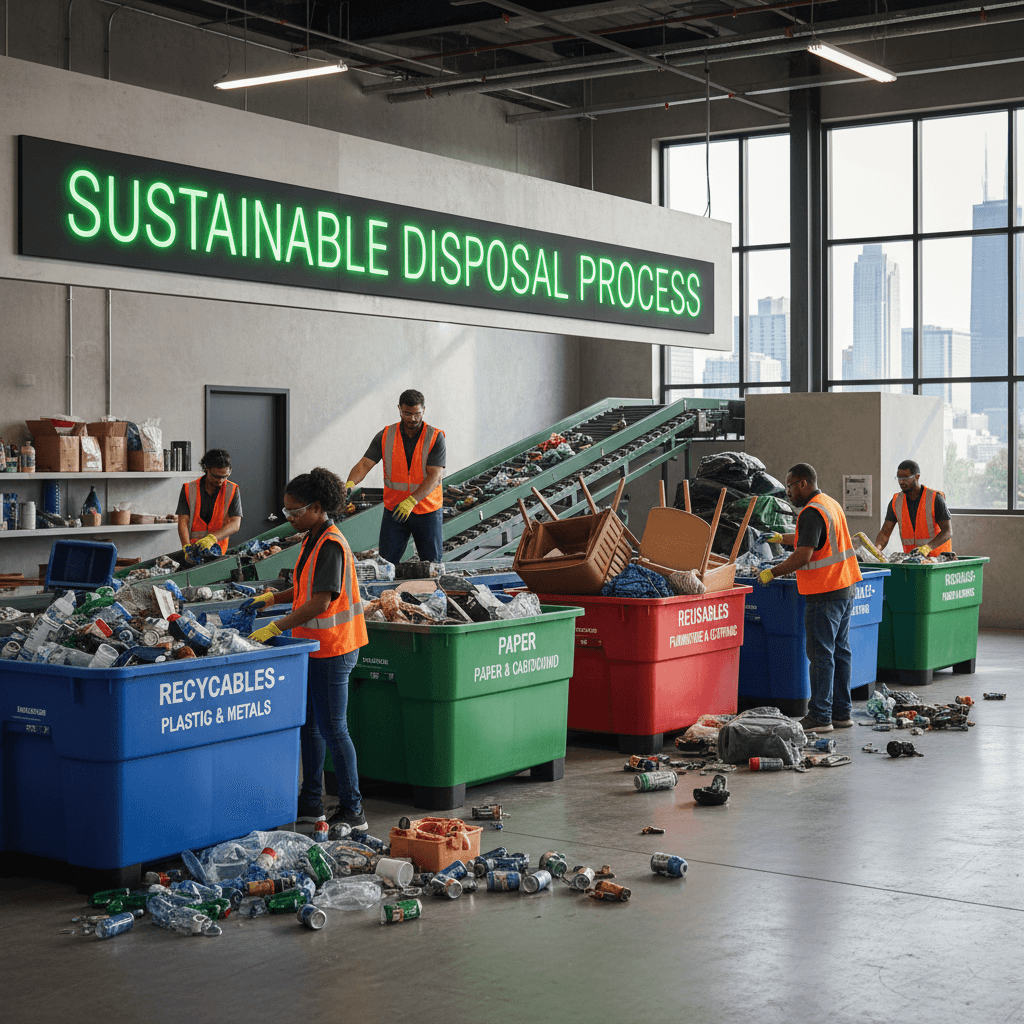 Eco-friendly junk sorting and disposal